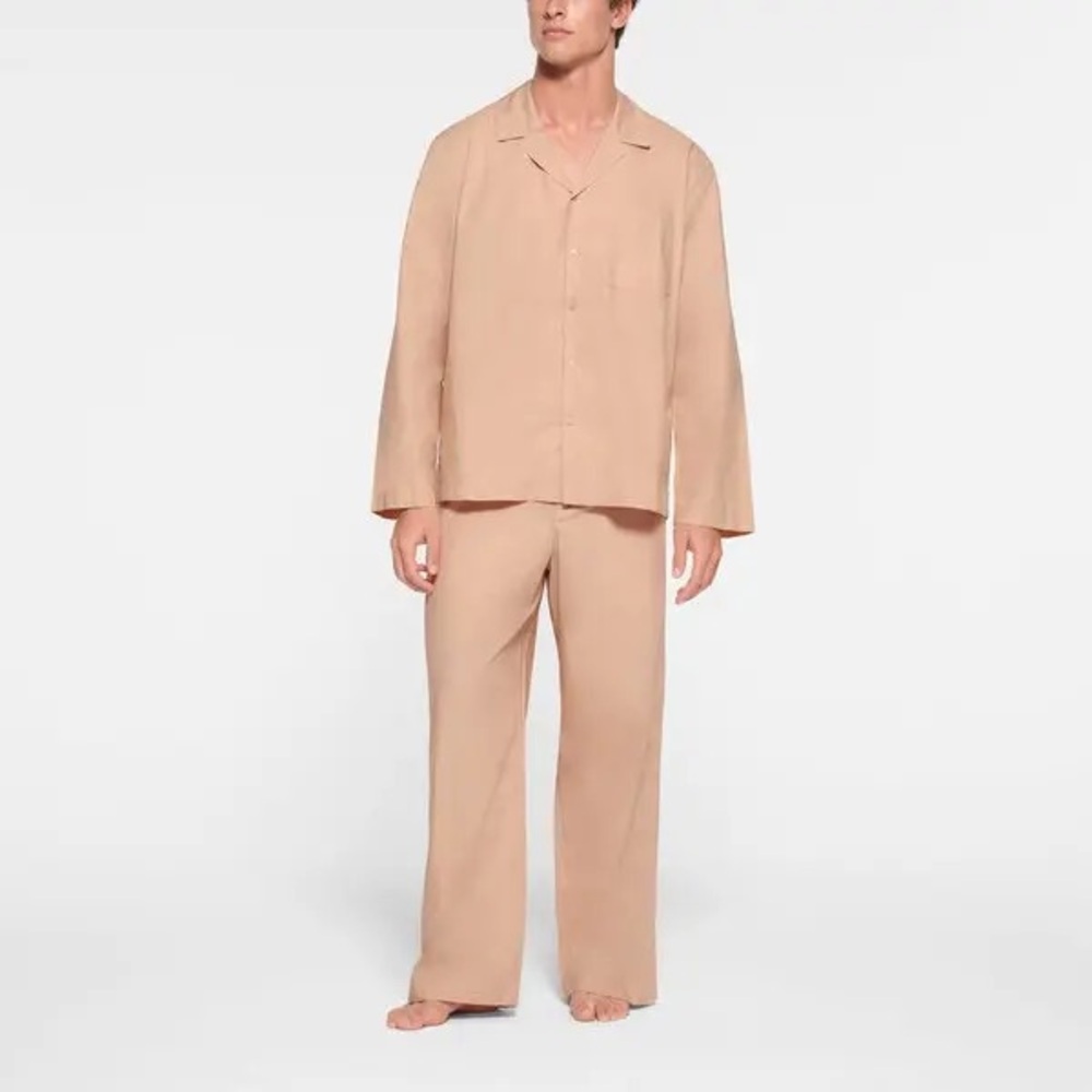 SKIMS Cotton Poplin Sleep Long Sleep Set